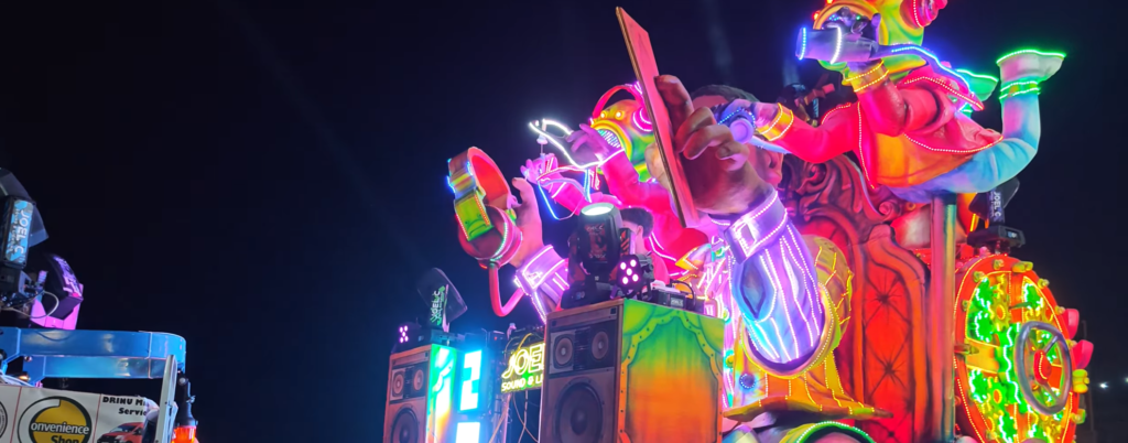 malta summer carival at night
