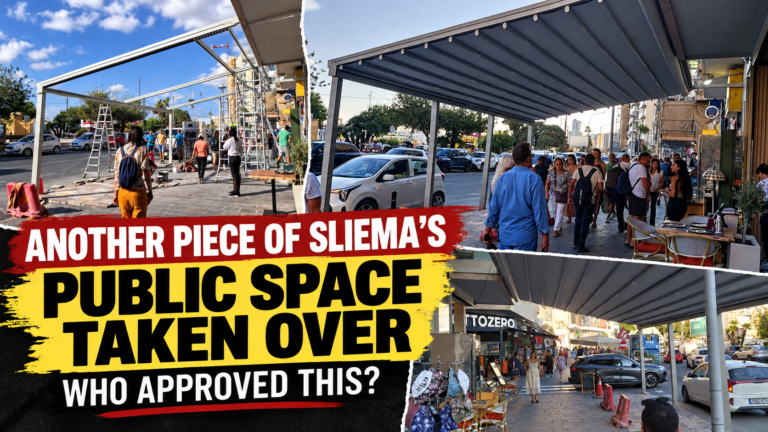 Sliema’s Public Space Under Cover